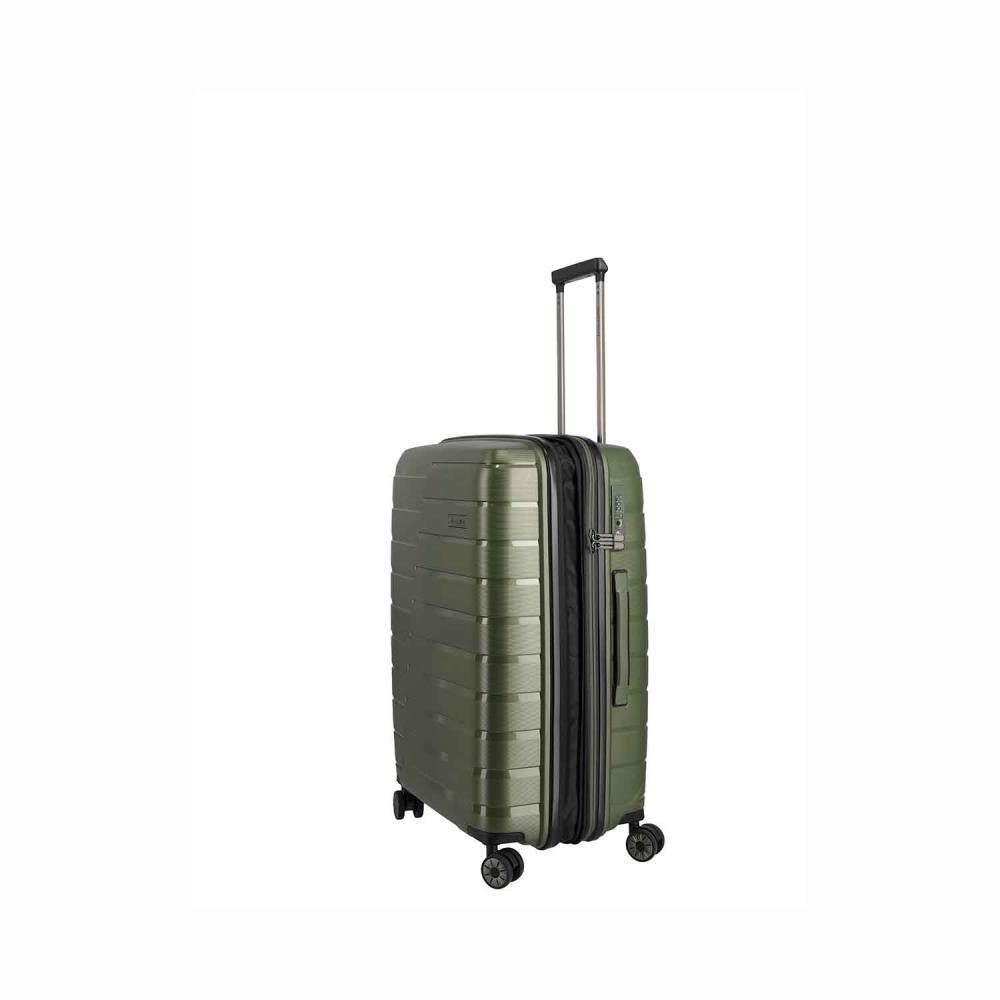 Travelite Air Base Olive 4-Rollen Trolley M 67 cm