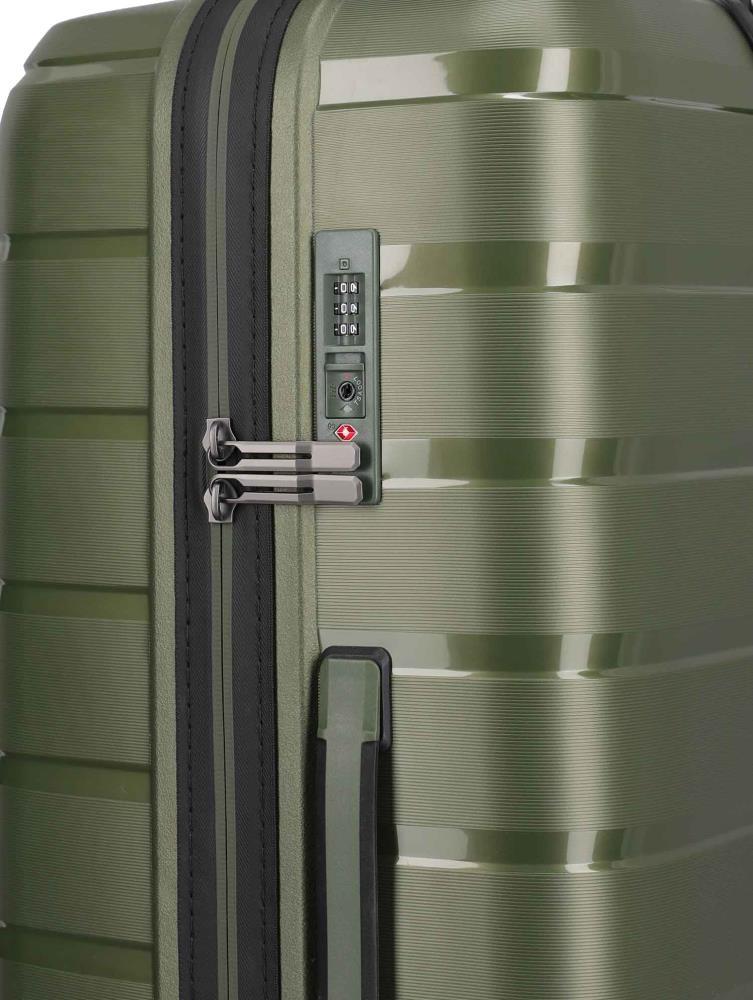 Travelite Air Base Olive 4-Rollen Trolley L 77 cm