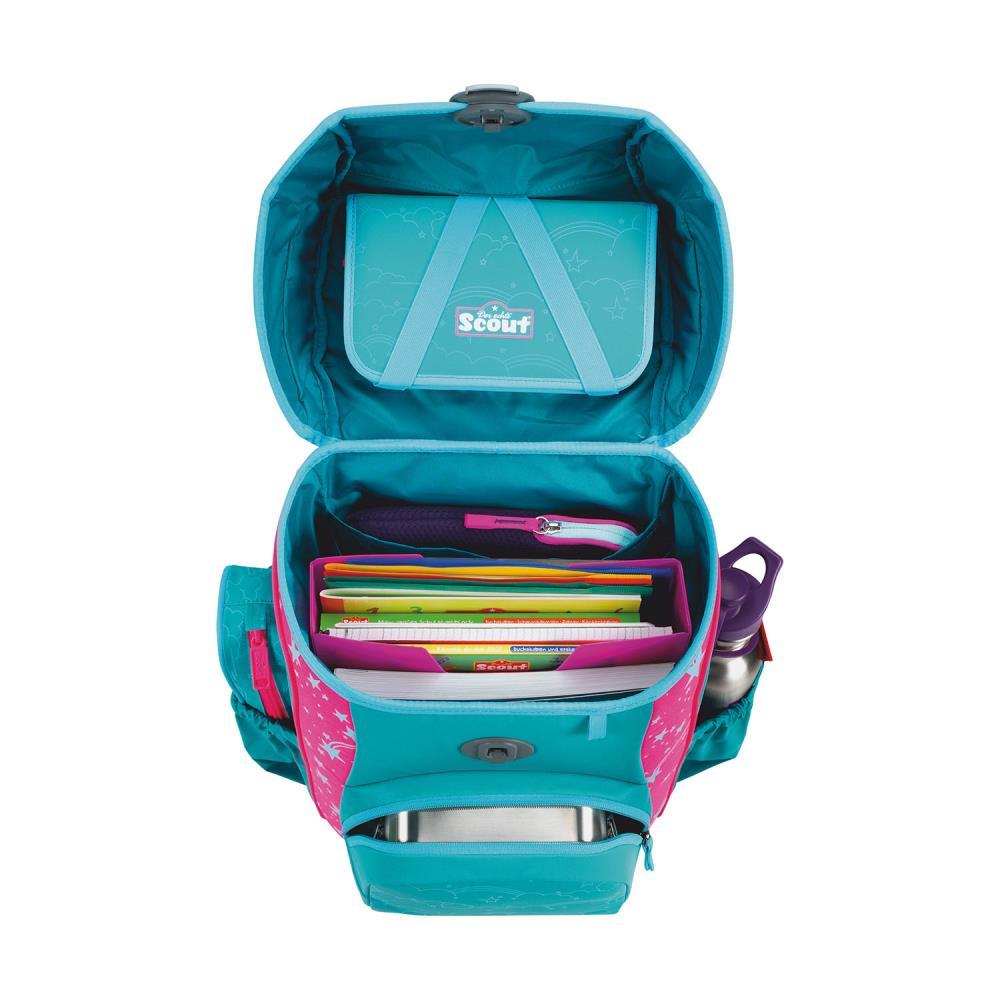 Scout Exklusiv Neo Superflash Extreme Unicorn Schulranzen Set 4tlg.