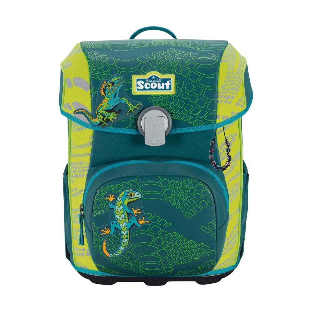Scout Exklusiv Neo Superflash Extreme Lizard Schulranzen Set 4tlg.