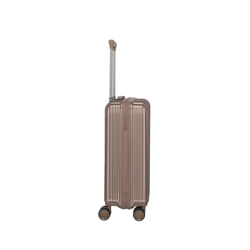 Travelite Paros Cappuccino 4-Doppelrollen Trolley S 55 cm