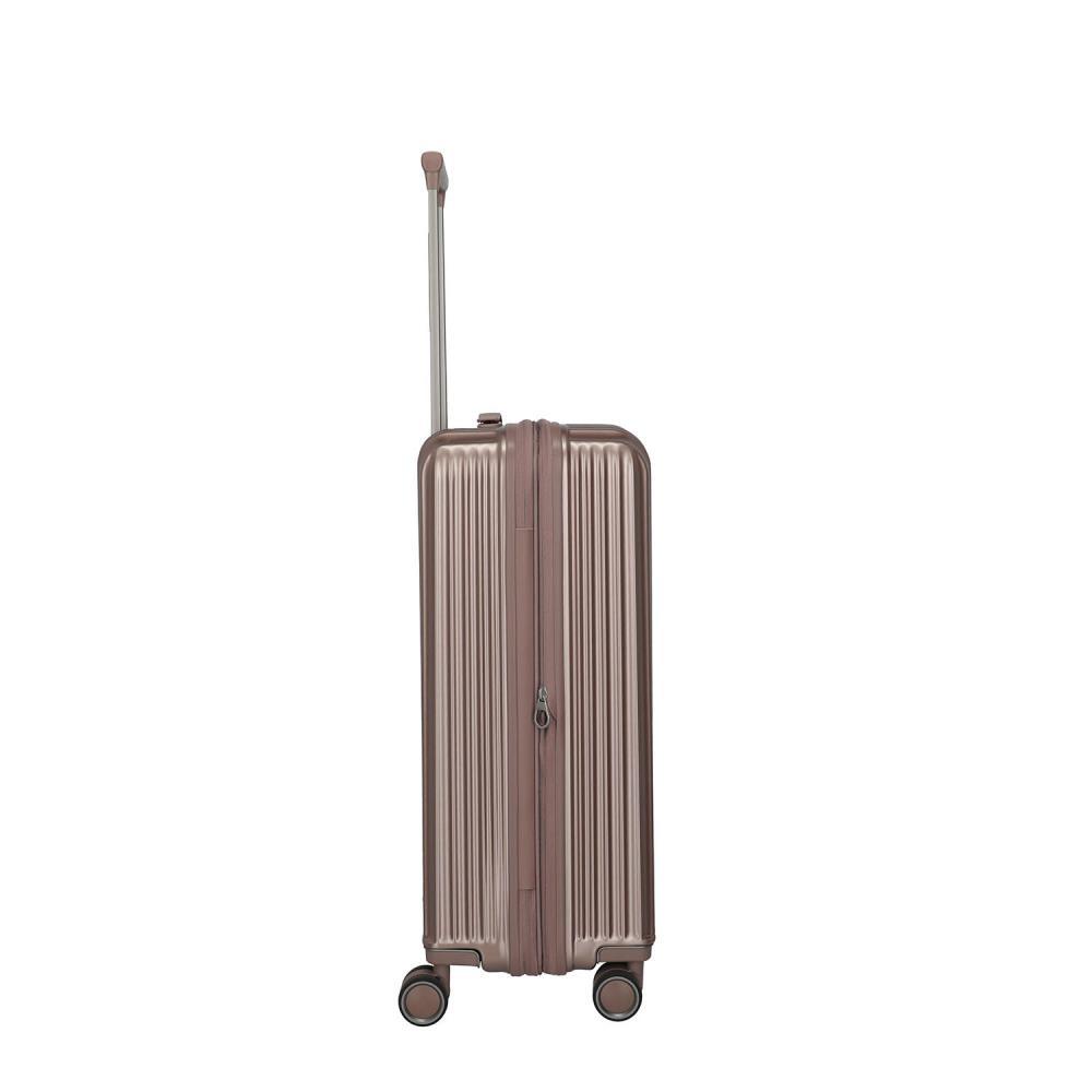 Travelite Paros Cappuccino 4-Doppelrollen Trolley M 65 cm
