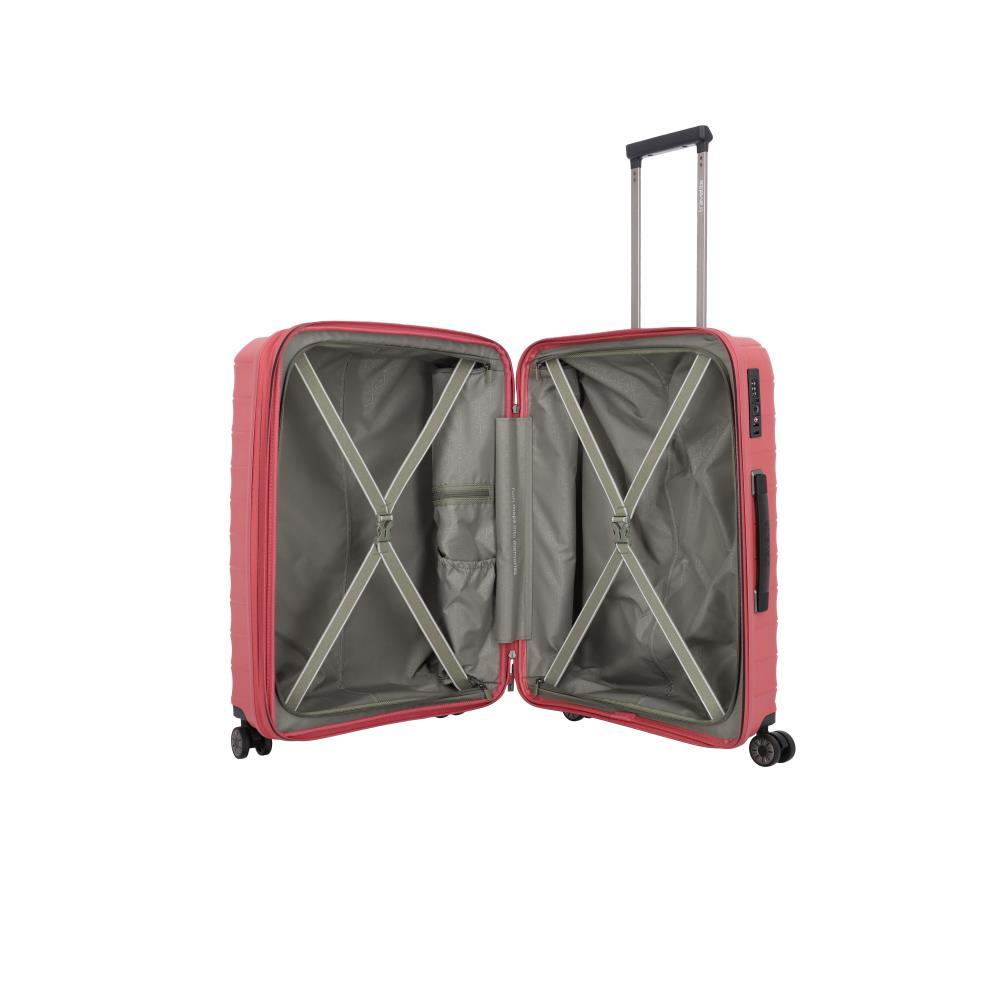 Travelite Mooby Rot 4-Doppelrollen Trolley M 66cm