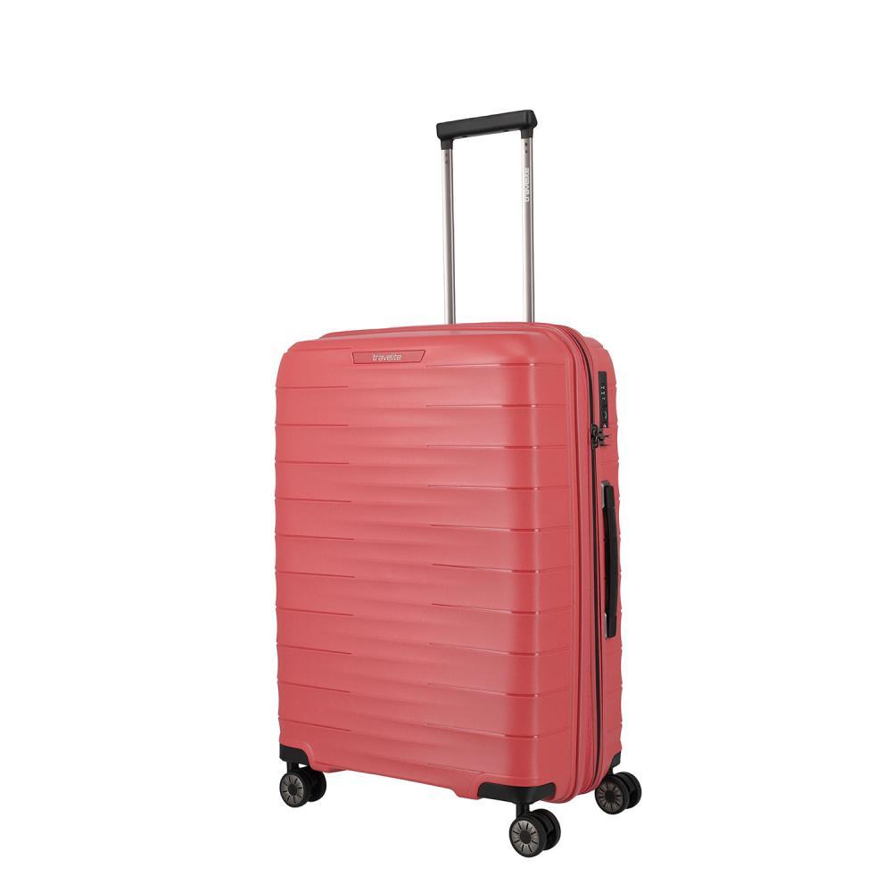 Travelite Mooby Rot 4-Doppelrollen Trolley M 66cm