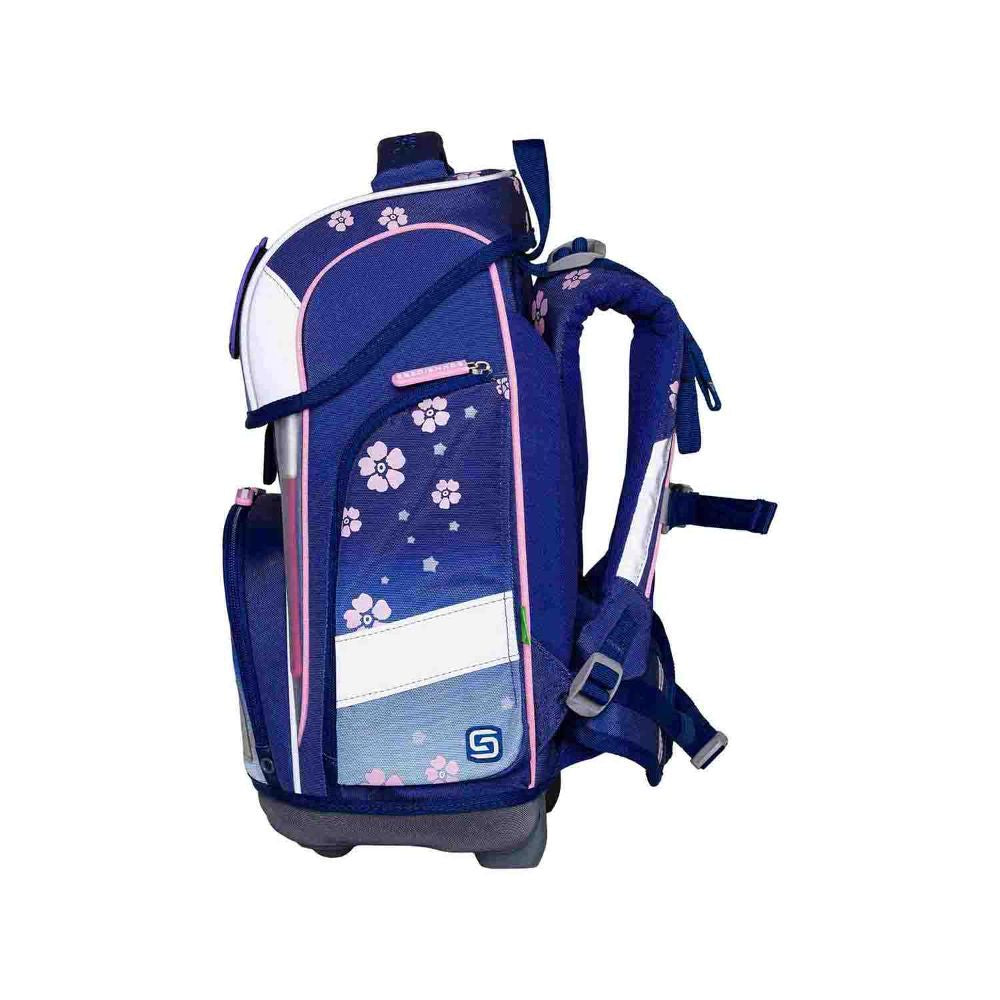 Schneiders Ergolite Blue Bloom Schulranzen Set 9tlg.