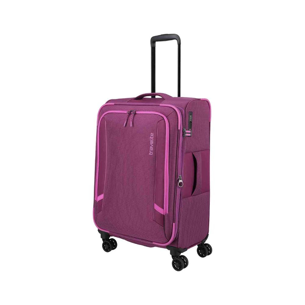 Travelite Corsiica Pink 4 Doppelrollen Trolley M 67 cm