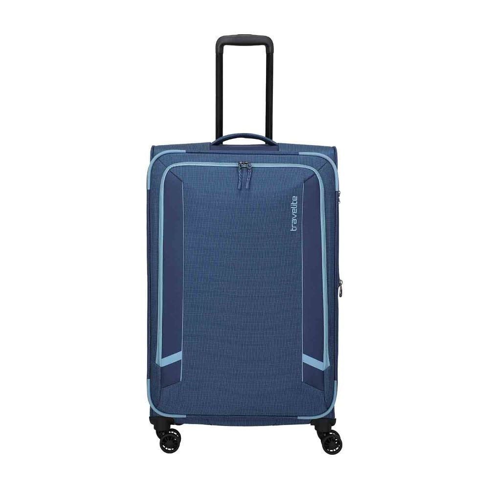 Travelite Corsiica Blue 4 Doppelrollen Trolley L 77 cm
