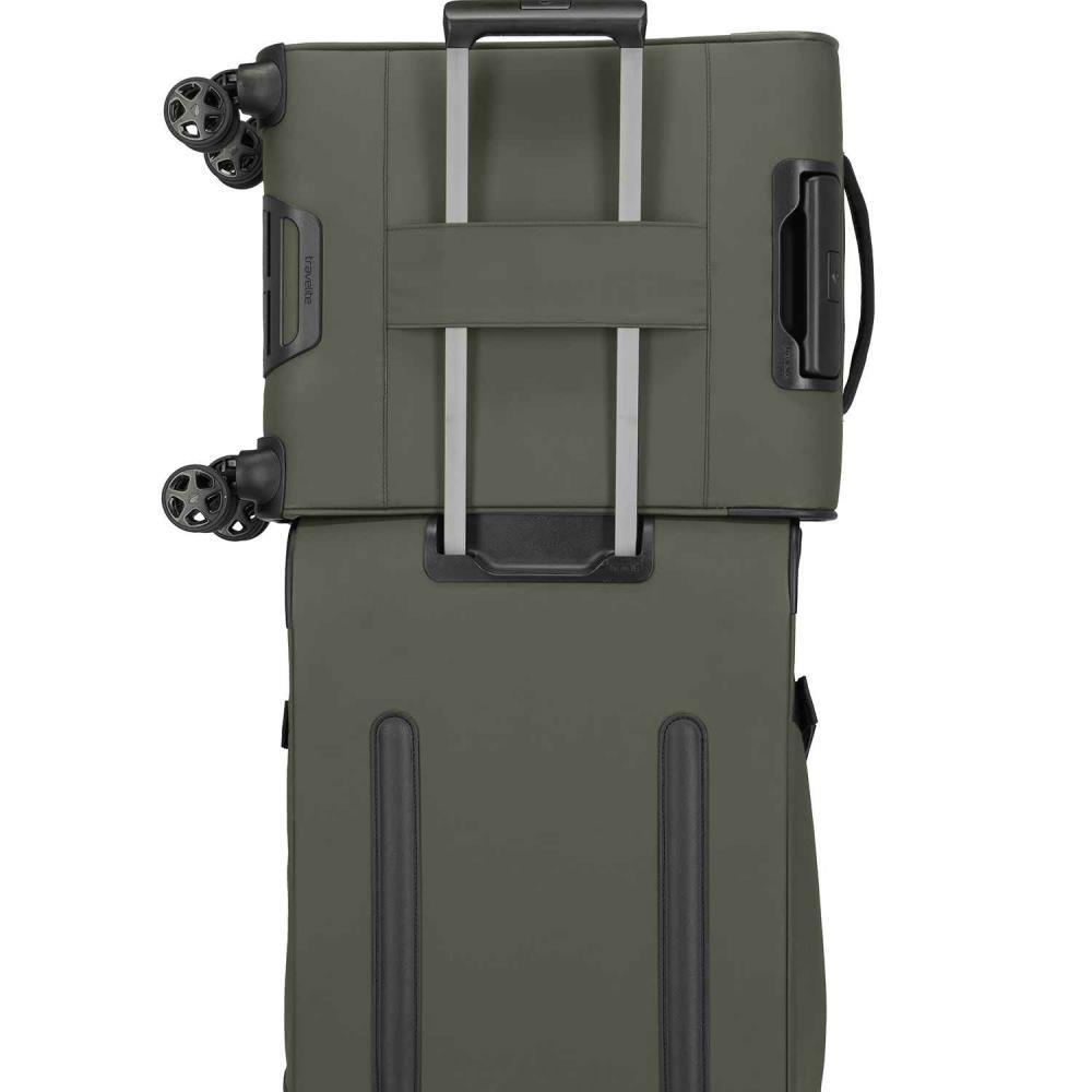 Travelite Briize Khaki 4-Doppelrollen Trolley S 55 cm