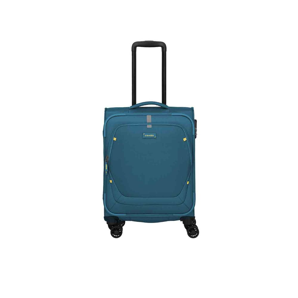 Travelite Umbria Petrol 4 Doppelrollen Trolley S 55 cm