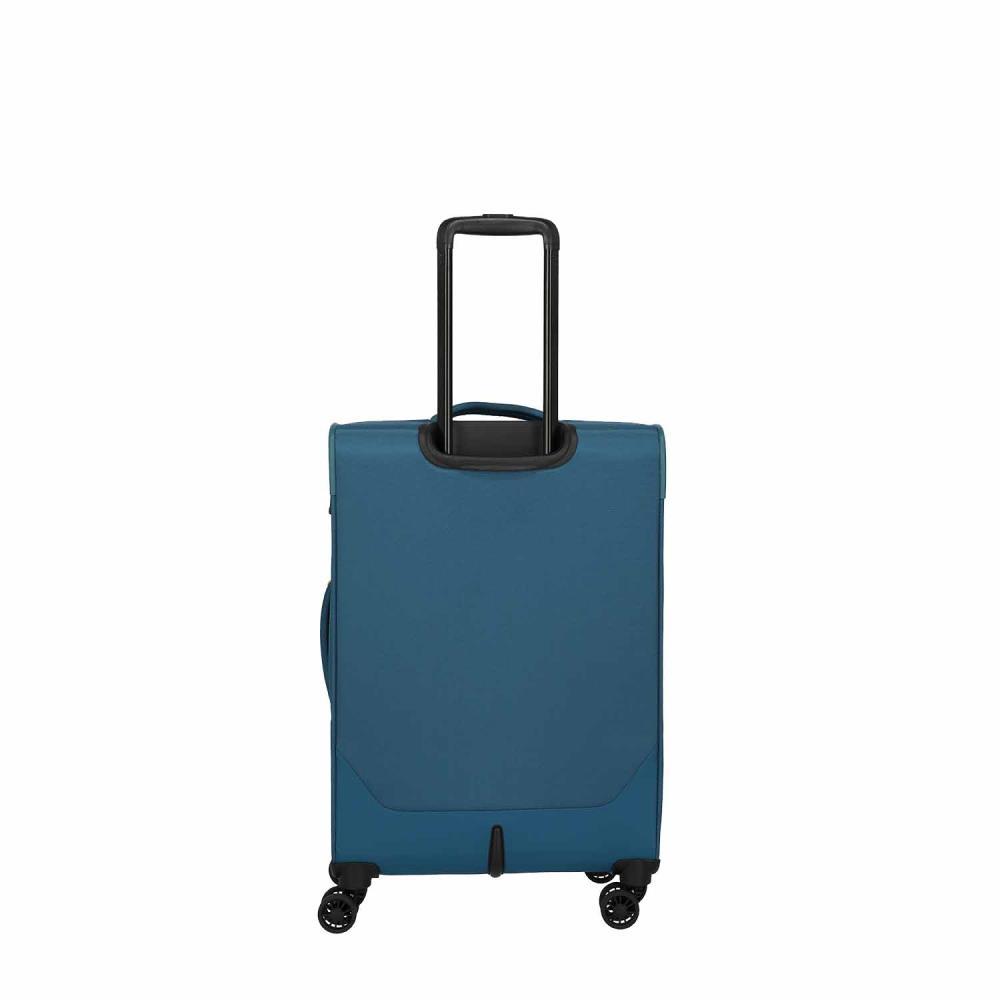Travelite Umbria Petrol 4 Doppelrollen Trolley M 67 cm