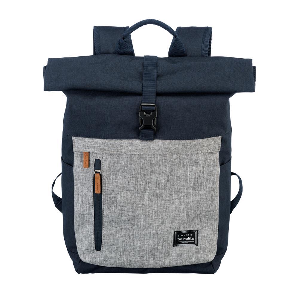 Travelite Basics Marine Grau Rollup Rucksack