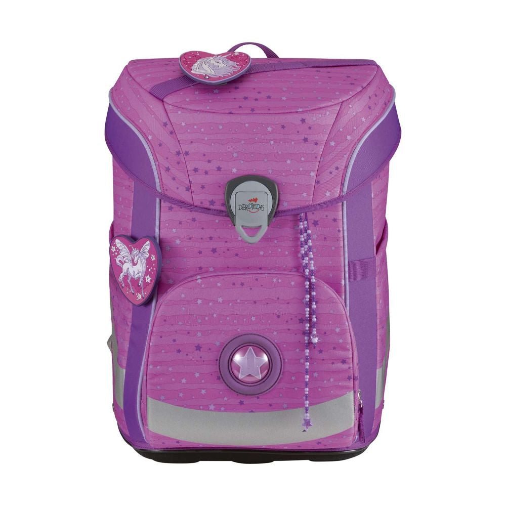 DerDieDas ErgoFlex Easy Purple Unicorn Schulranzen Set 5tlg.