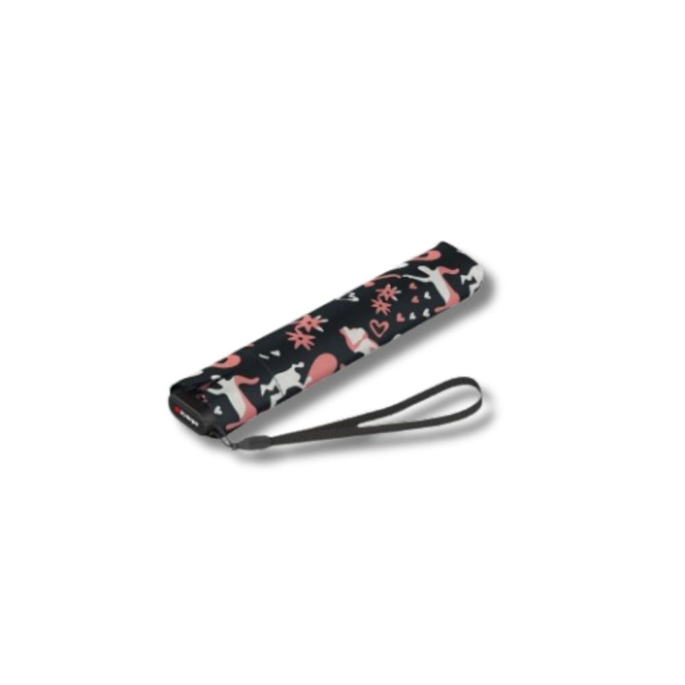 Knirps US.050 Ultra Light Slim Manual Embracing Black Regenschirm