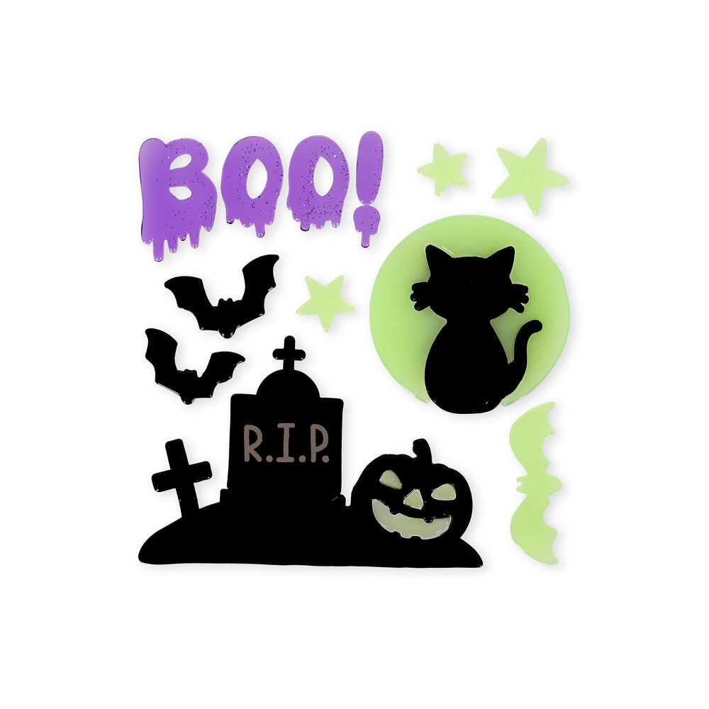 Legami Halloween Fenstersticker Window-Glow Katze