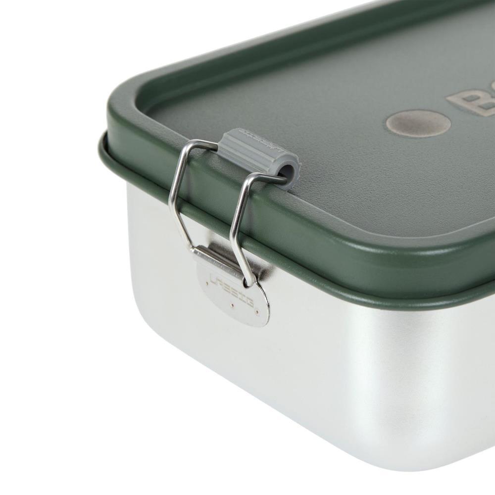 Lässig Bold Dark Olive Edelstahl Brotdose