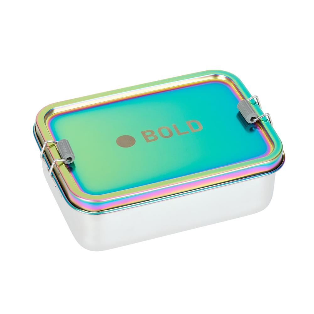Lässig Bold Rainbow Edelstahl Brotdose