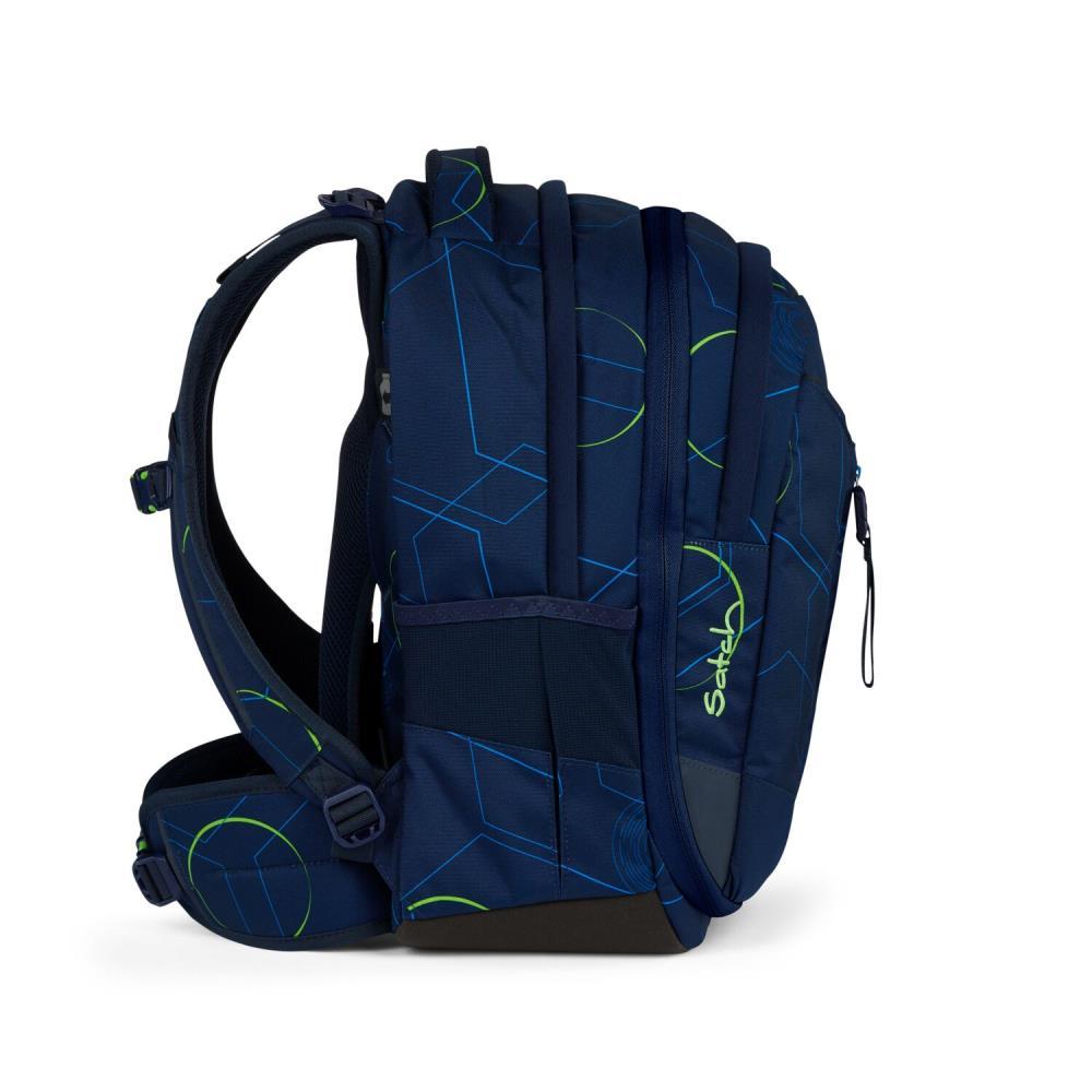 Satch Match Blue Tech Pencil Slider Light Edition Schulrucksack Set 3tlg.