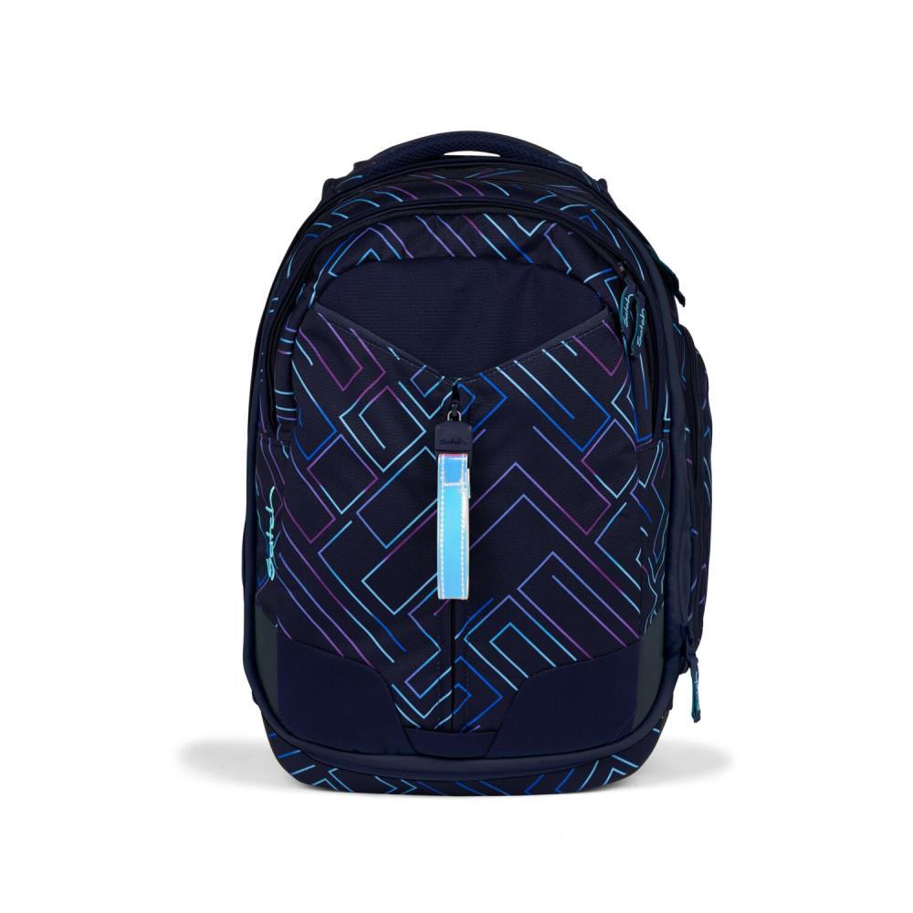 Satch Match Purple Laser Schulrucksack Set 3tlg.