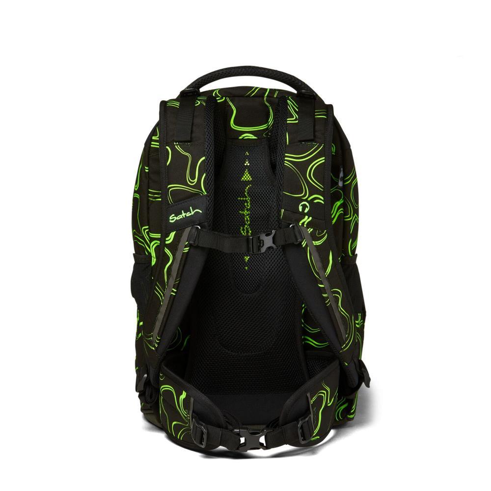 Satch Pack Green Supreme Schulrucksack Set 2tlg.
