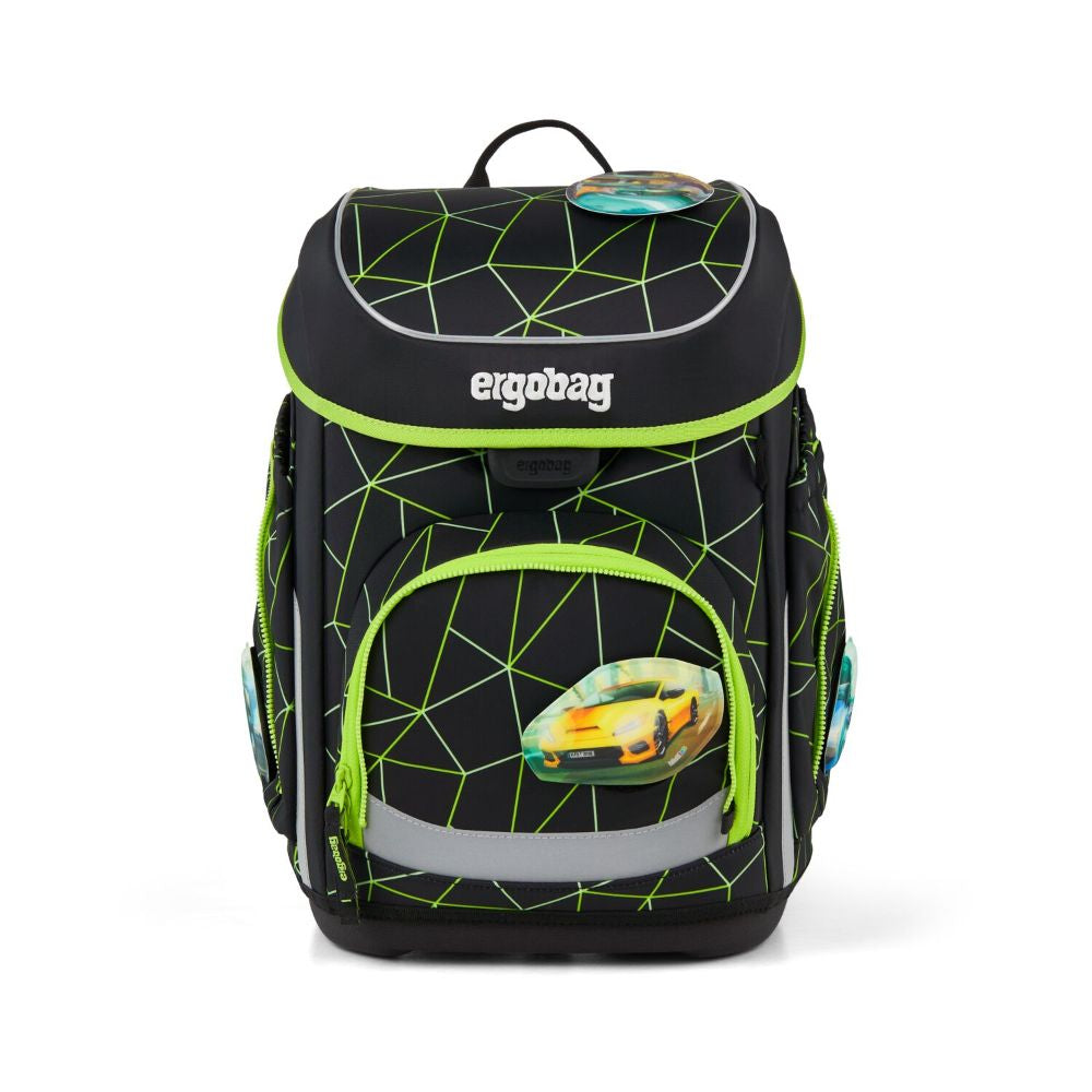 Ergobag Cubo CyBär Race Color Flash Edition Schulranzen Set 5tlg.