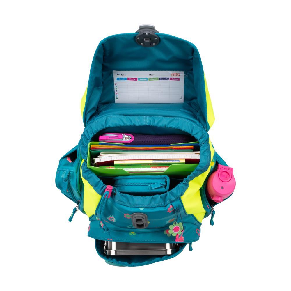 Scout Alpha Little Flowers Schulrucksack Set 4tlg.
