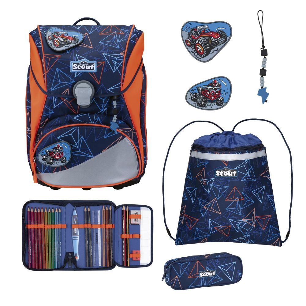 Scout Alpha Offroad Schulrucksack Set 4tlg.