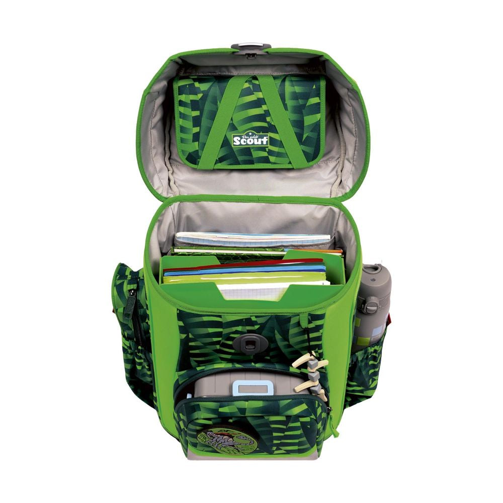 Scout Neo Danger Dino Schulranzen Set 4tlg.