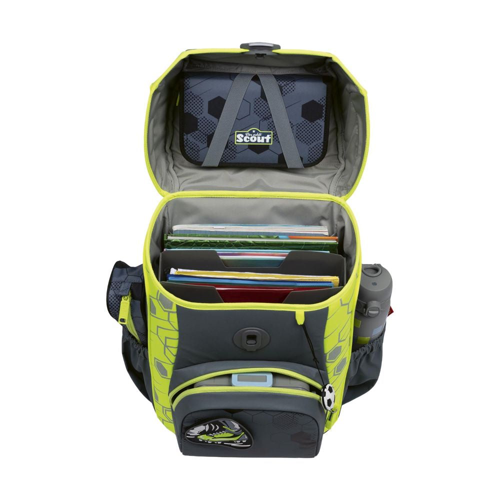 Scout Exklusiv Superflash Extreme Neo Soccer Star Schulranzen 4tlg.