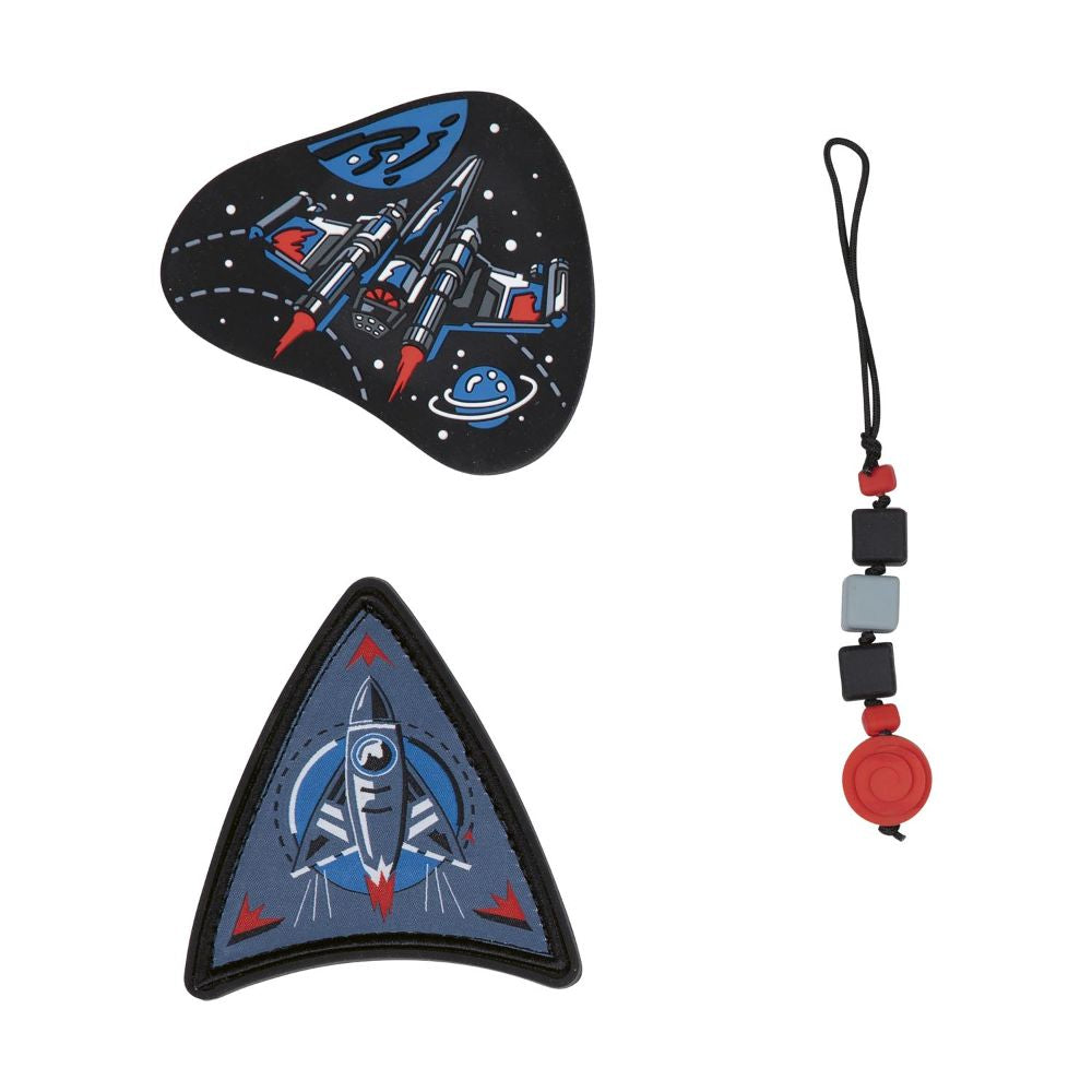 Scout Exklusiv Neo Safety Light Space Explorer Schulranzen Set 4tlg.