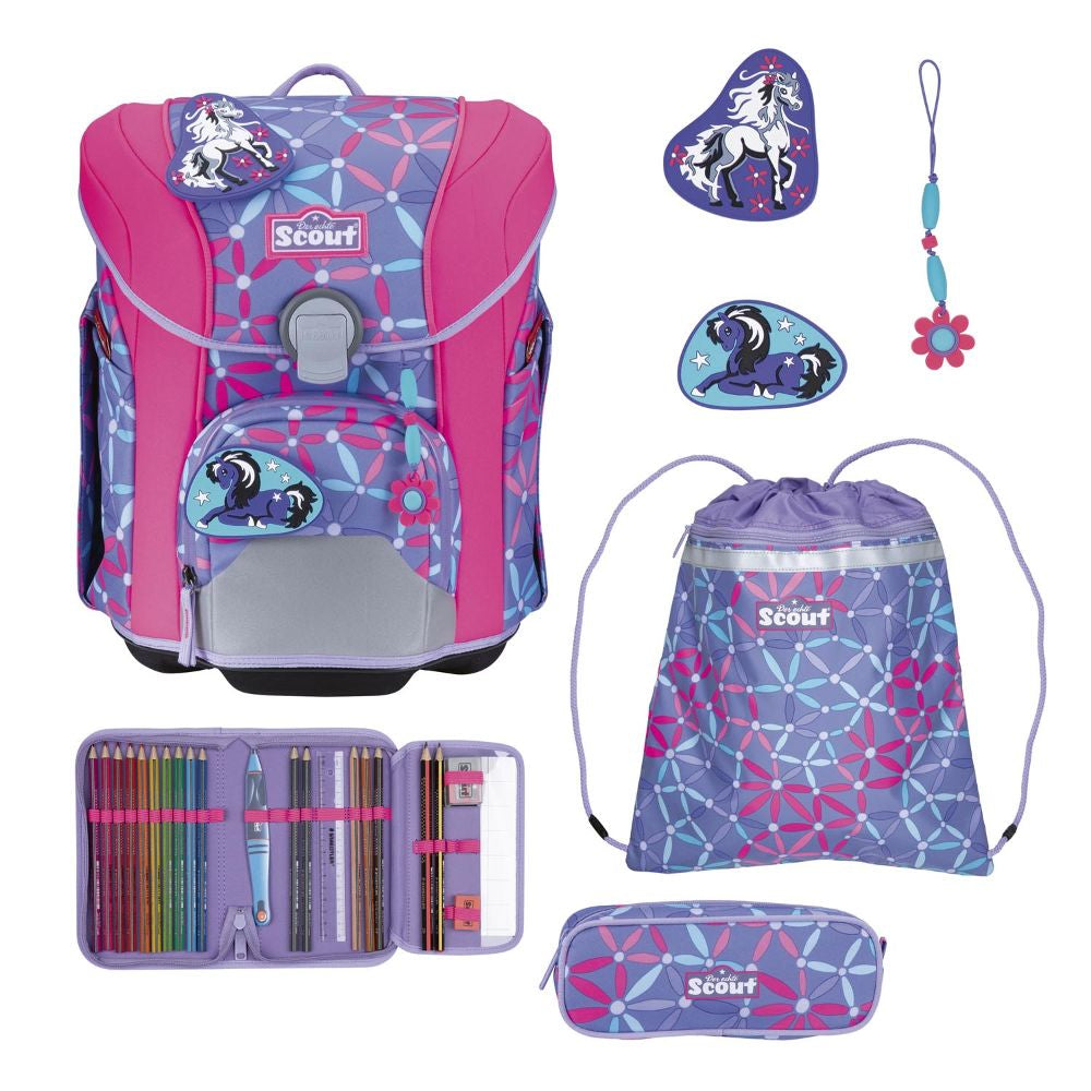 Scout Micro Pony Love Schulranzen Set 4tlg.