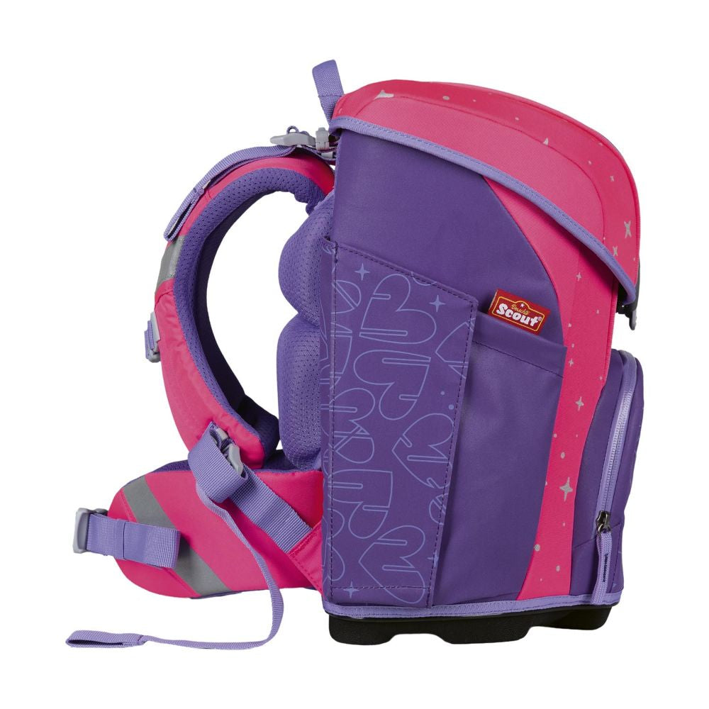 Scout Exklusive Superflash Extreme Micro Heartbeat Schulranzen Set 4tlg.