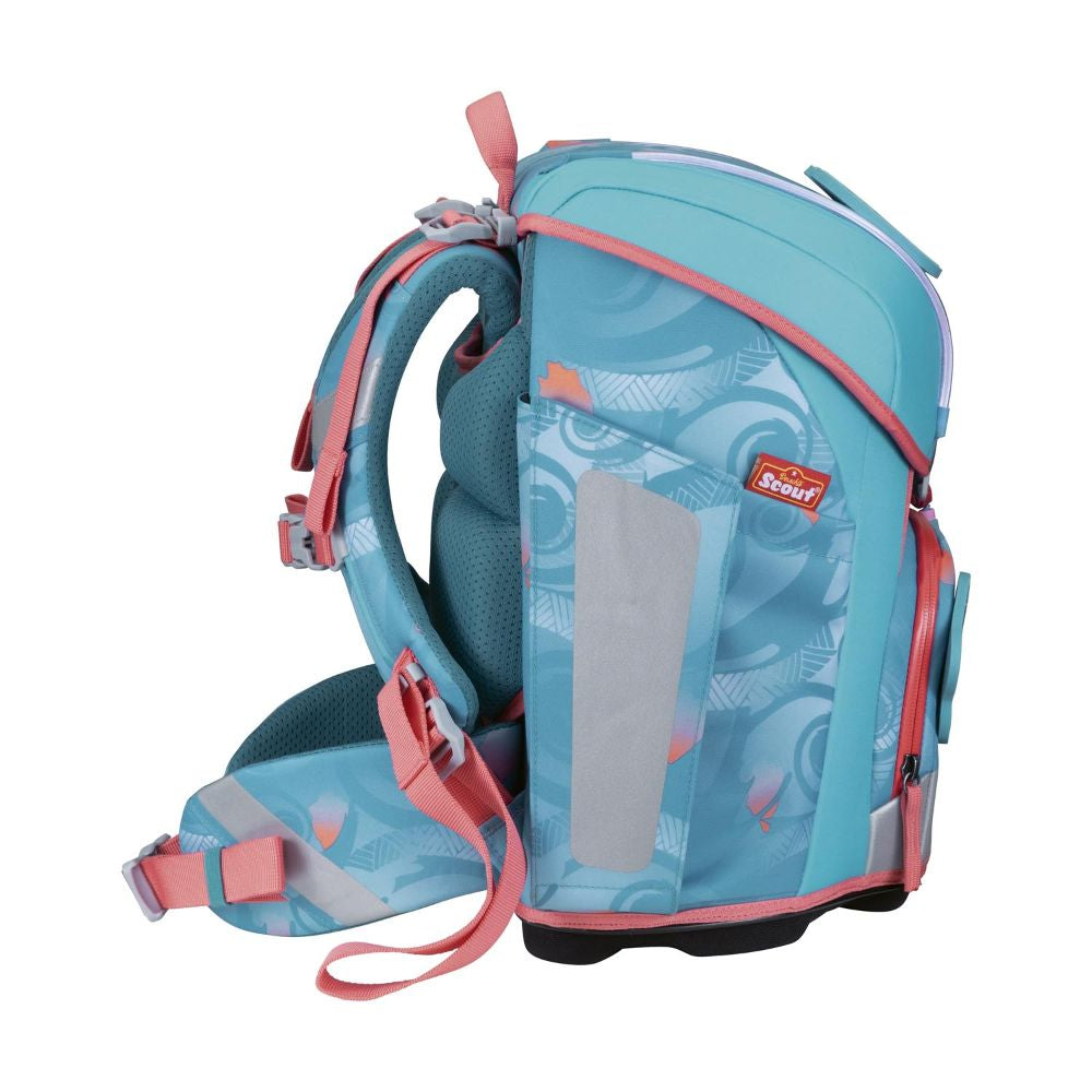 Scout Exlusiv Micro Safety Light Aloha Schulranzen Set 4tlg.