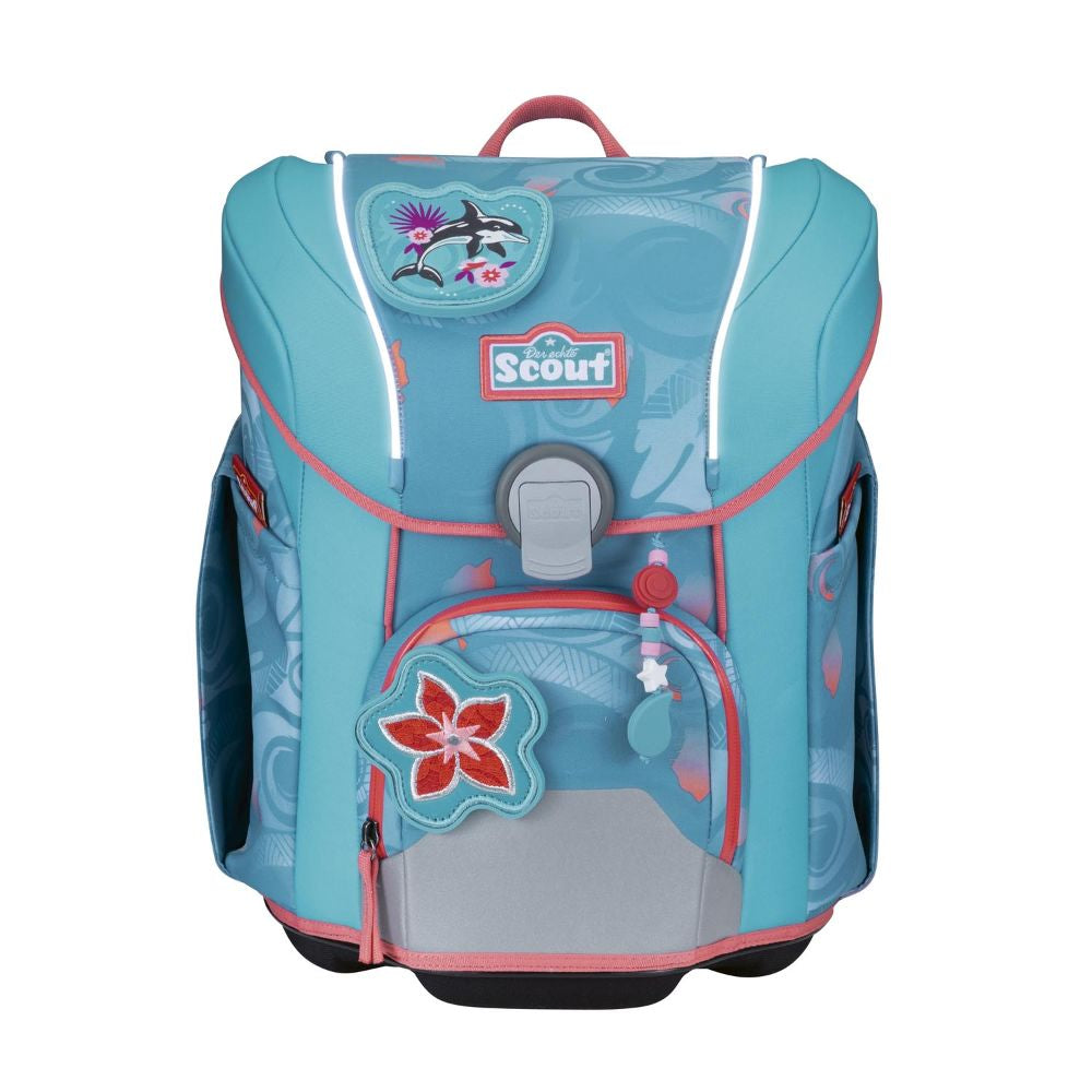 Scout Exlusiv Micro Safety Light Aloha Schulranzen Set 4tlg.