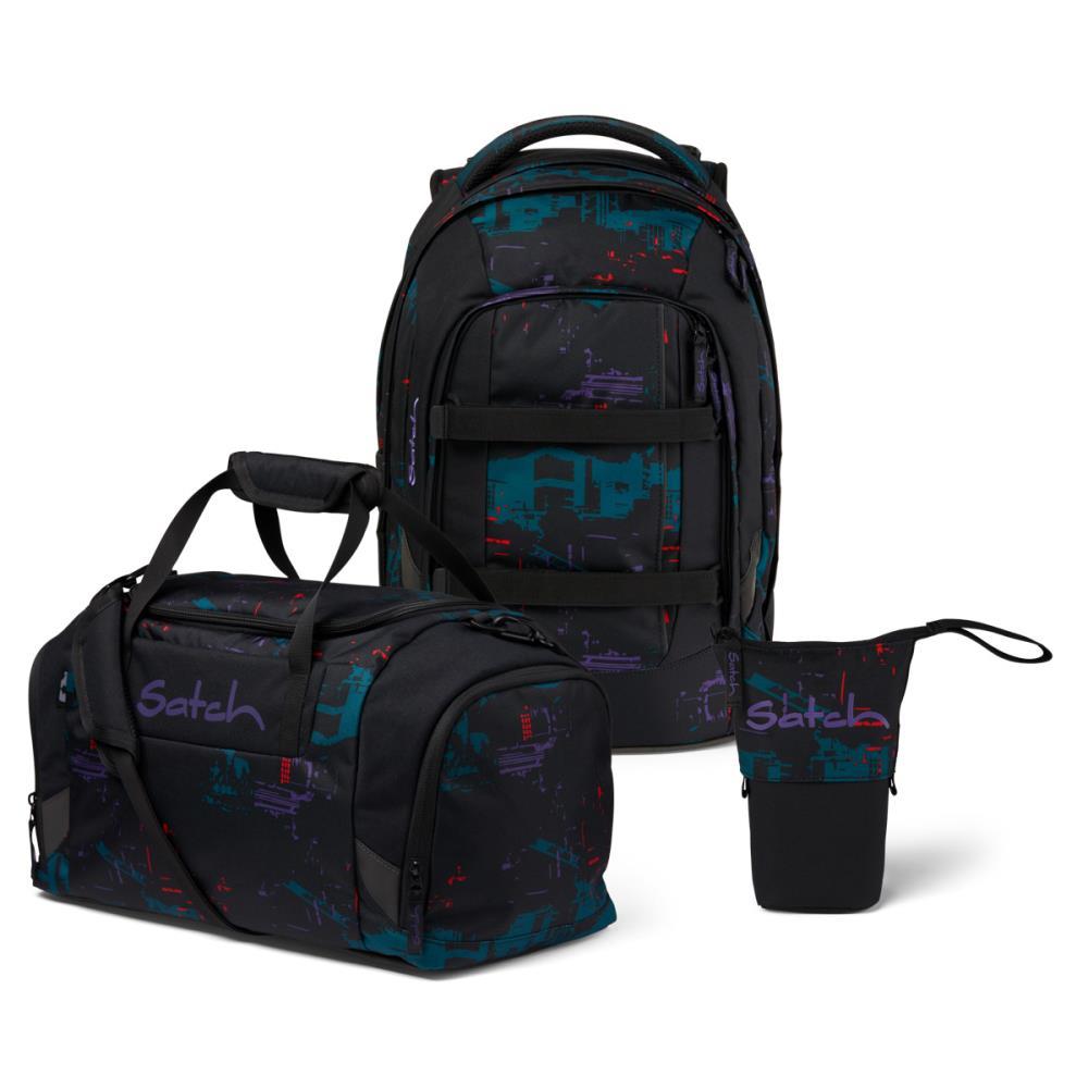 Satch Pack Night Vision Pencil Slider Edition Schulrucksack Set 3tlg.