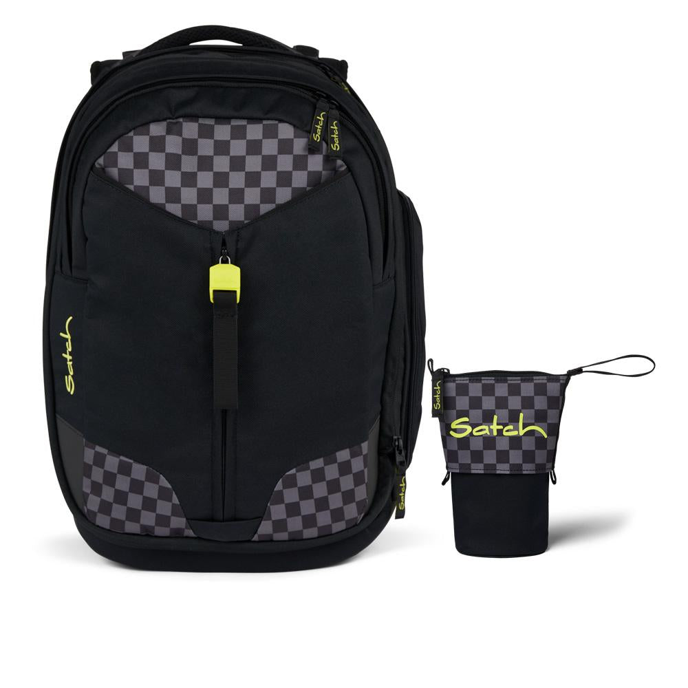 Satch Match Dark Skate Schulrucksack Set 2tlg.