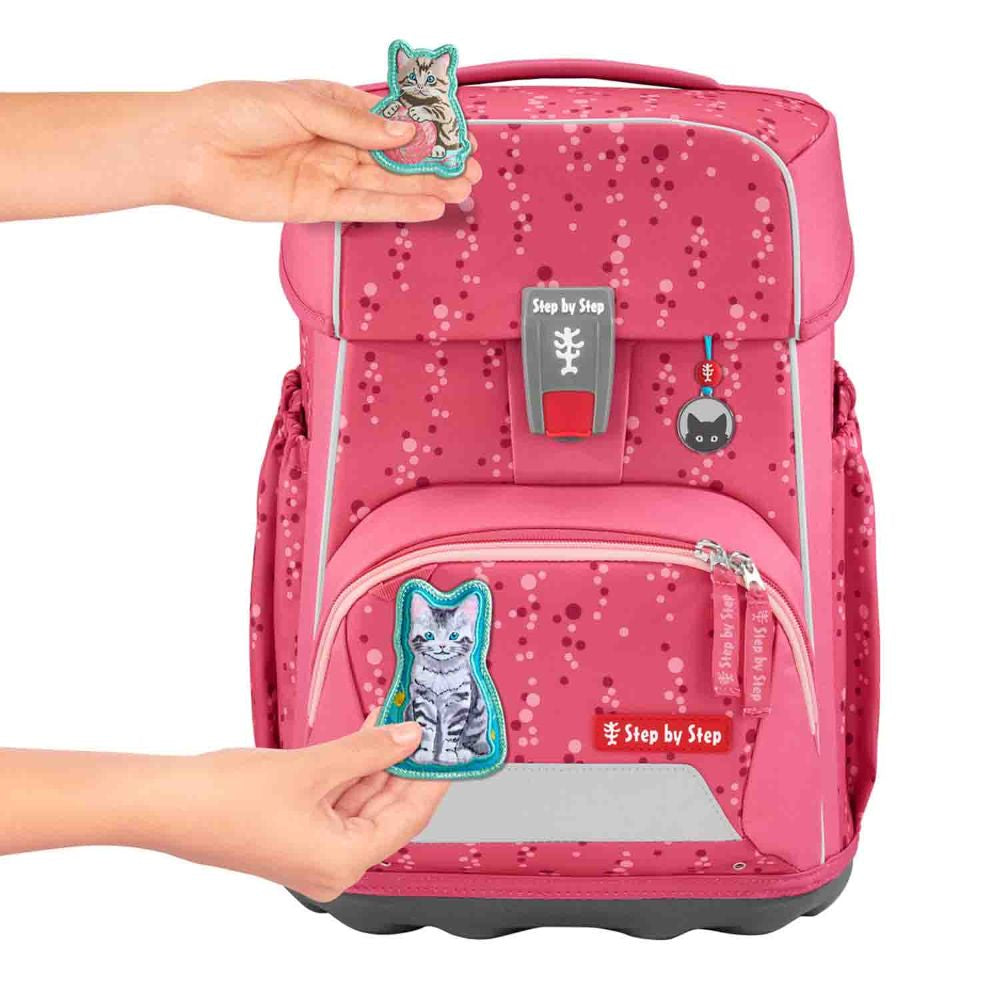 Step by Step Basis Pink Bubbles Schulranzen Set 4tlg.