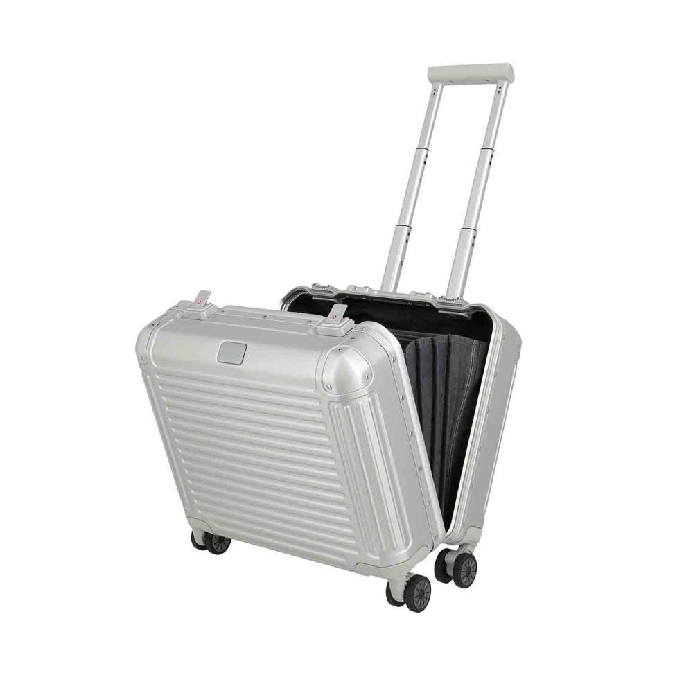 Travelite Next Silber 4 Rollen Business Wheeler Trolley 44 cm
