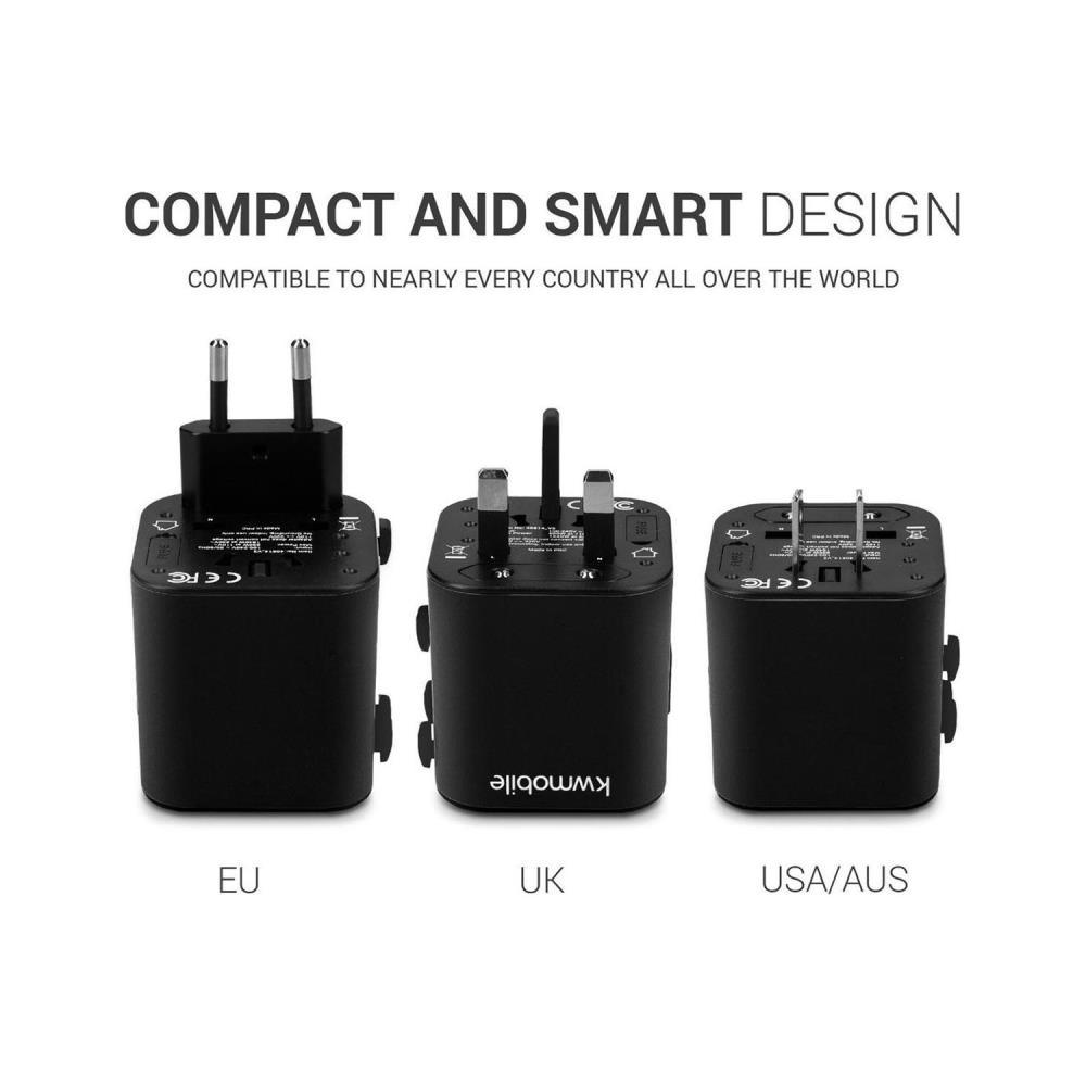 Universal Reiseadapter Schwarz