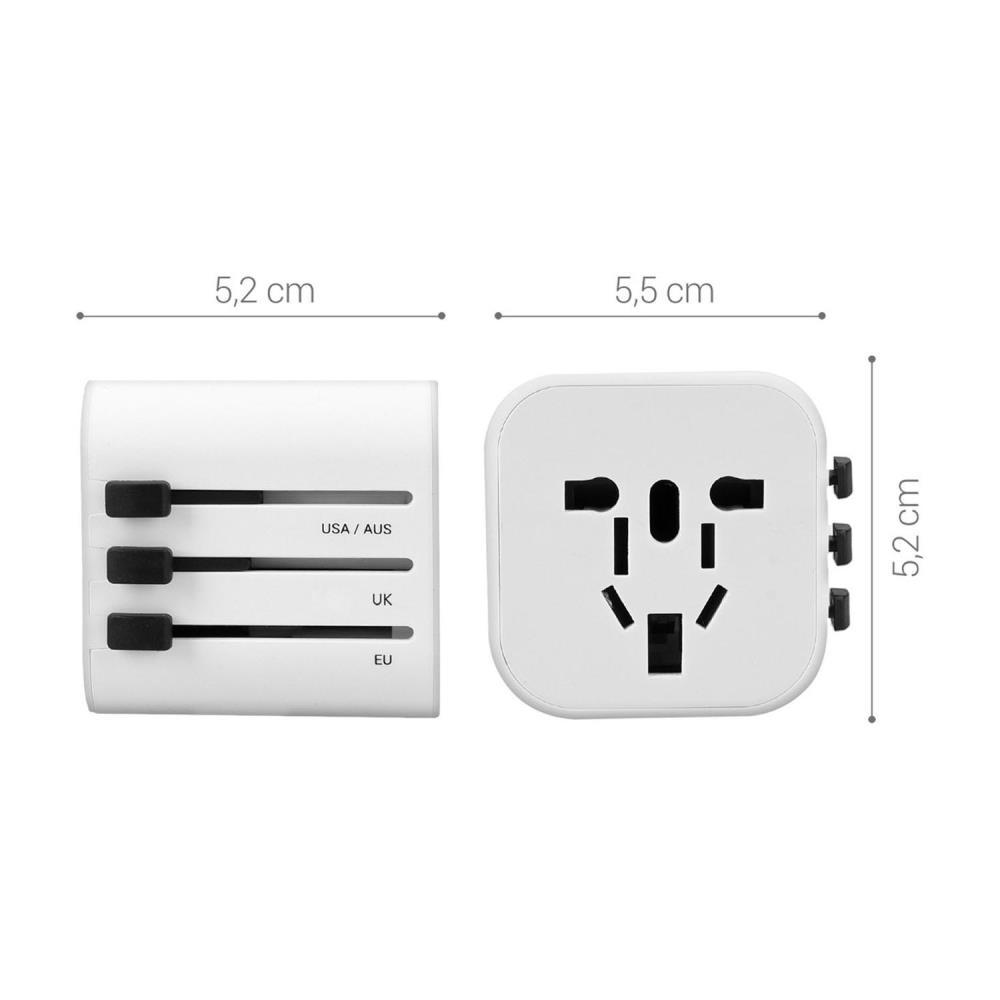 Universal Reiseadapter Weiß