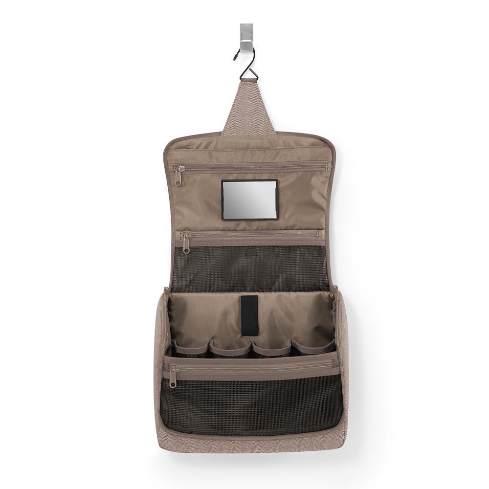 Reisenthel Toiletbag XL Herringbone Mokka Kosmetiktasche