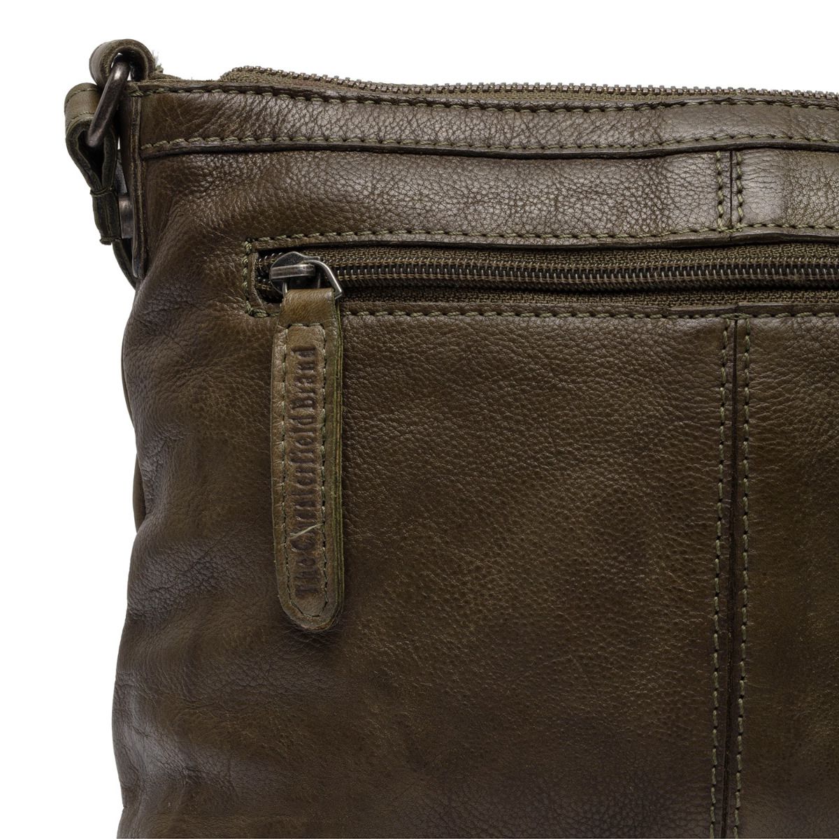 Chesterfield Milton Olivgrün Schultertasche