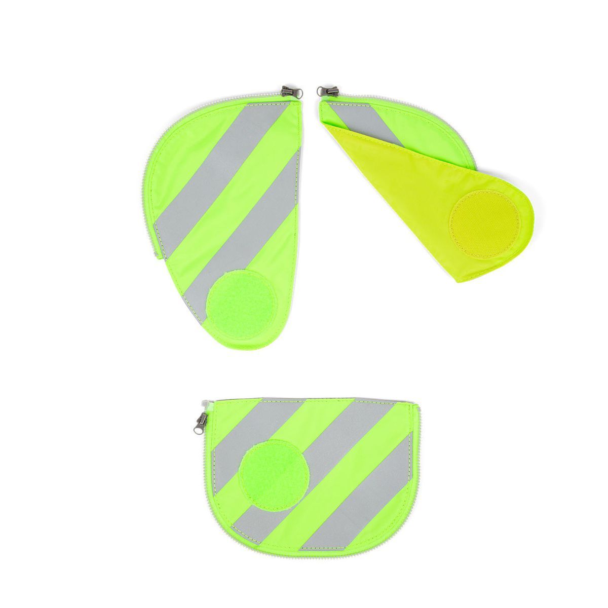 Ergobag Sicherheitsset Grün mit Reflektorstreifen 3tlg.