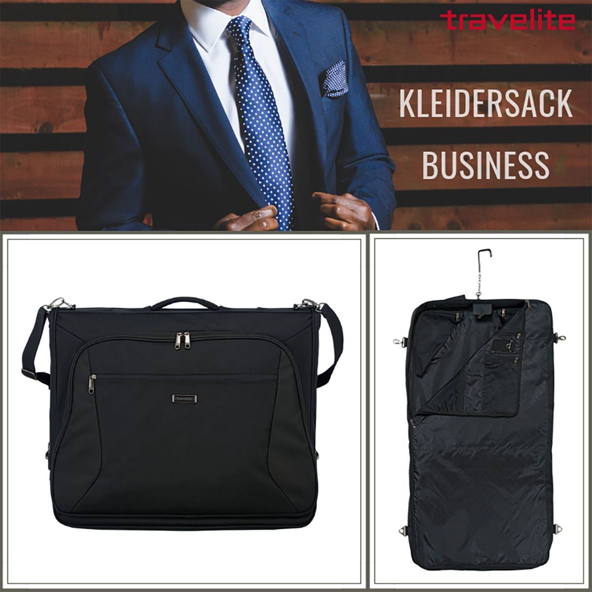Travelite Mobile Schwarz Kleidersack Business
