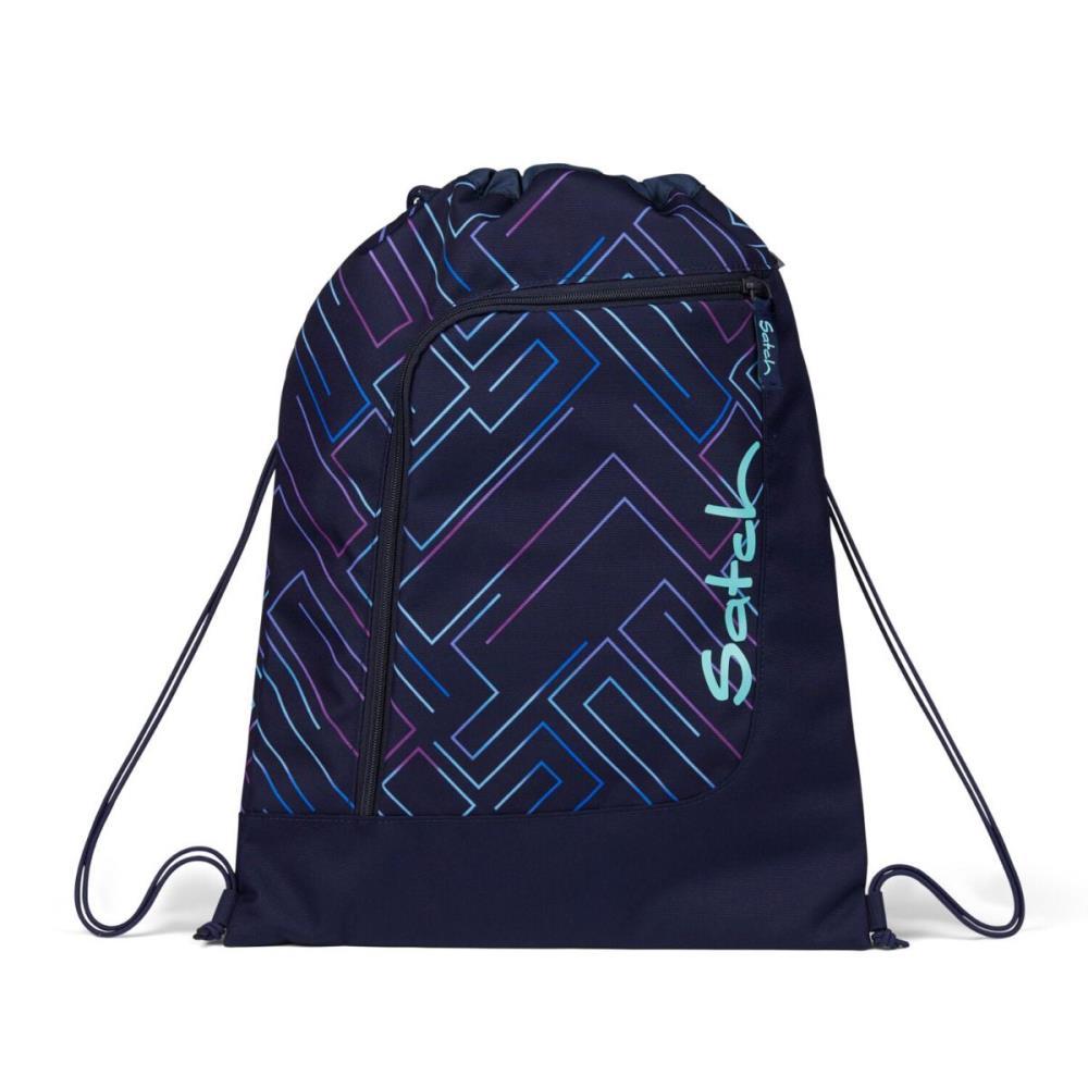 Satch Pack Purple Laser Pencil Slider Light Edition Schulrucksack Set 3tlg.
