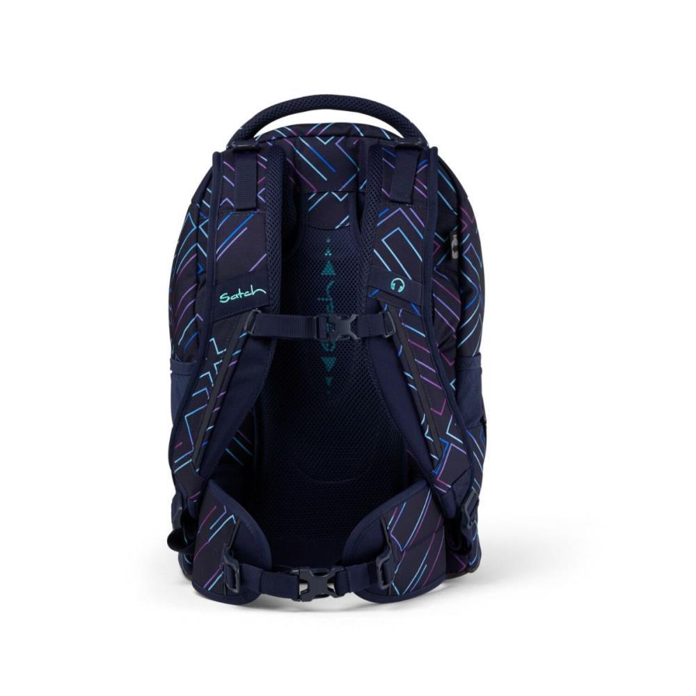 Satch Pack Purple Laser Schulrucksack Set 2tlg.