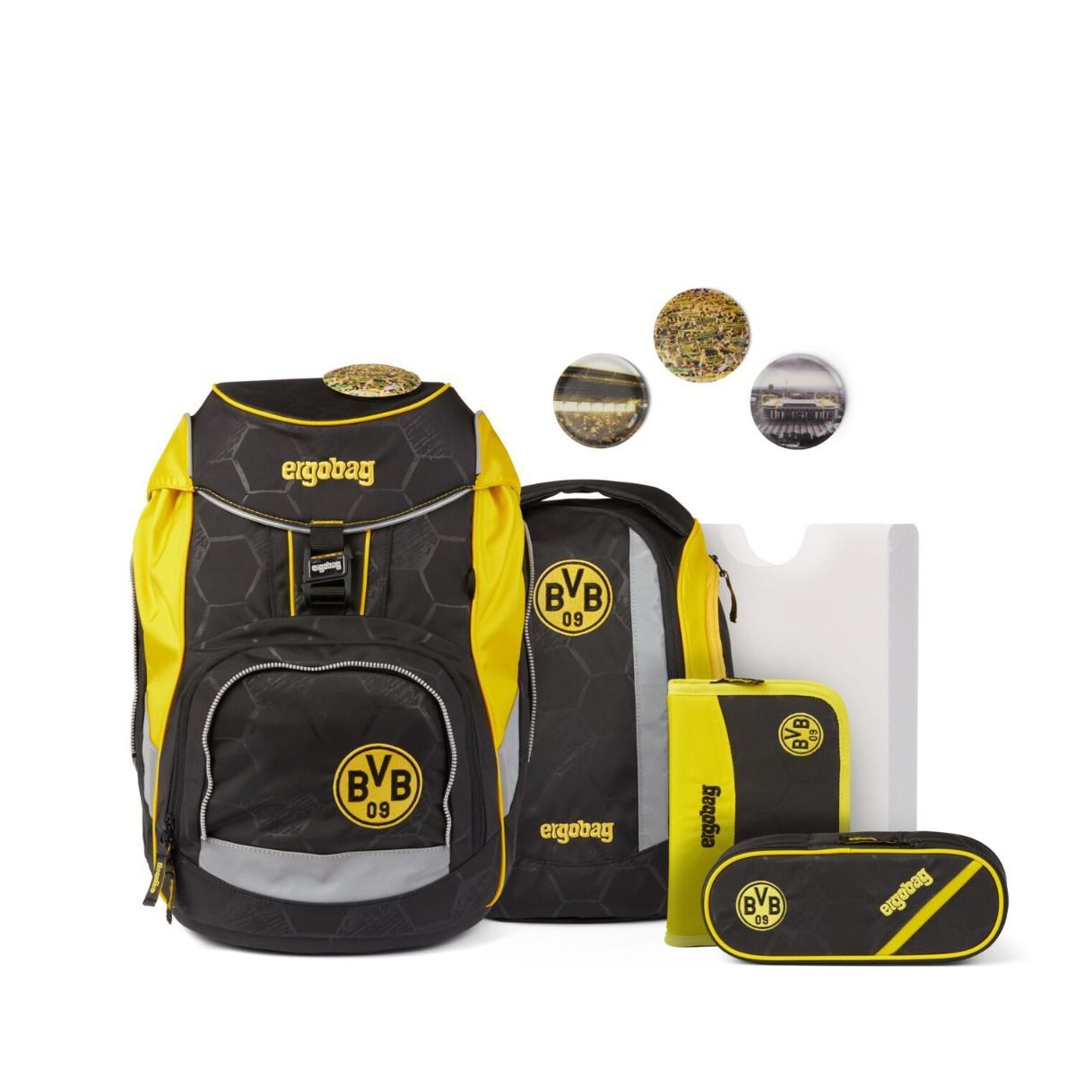 Ergobag Pack BVB Borussia Dortmund Limited Edition Schulrucksack Set 6tlg.
