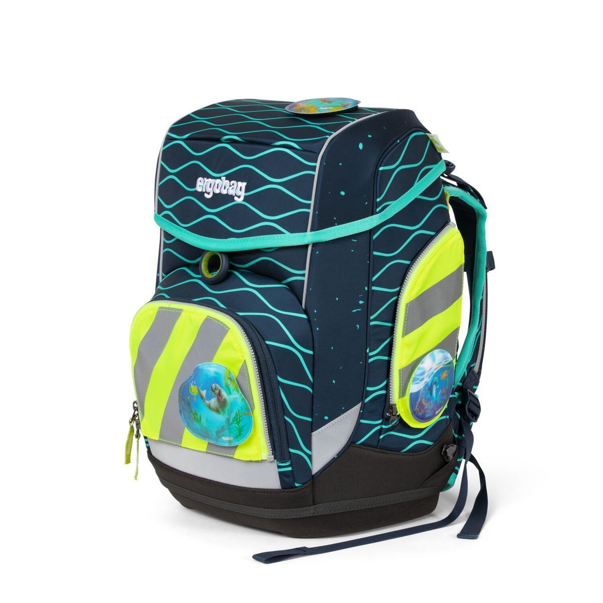 Ergobag Sicherheitsset Gelb mit Reflektorstreifen 3tlg.