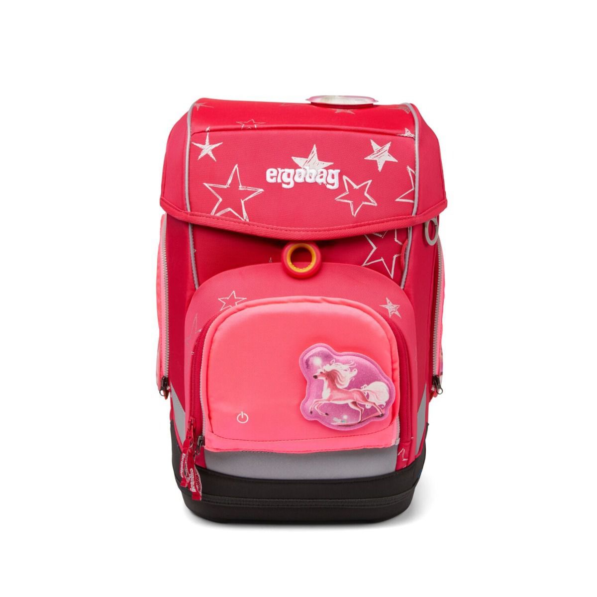 Ergobag LED Sicherheitsset Pink Fluoreszierende Zip-Flächen 3tlg.