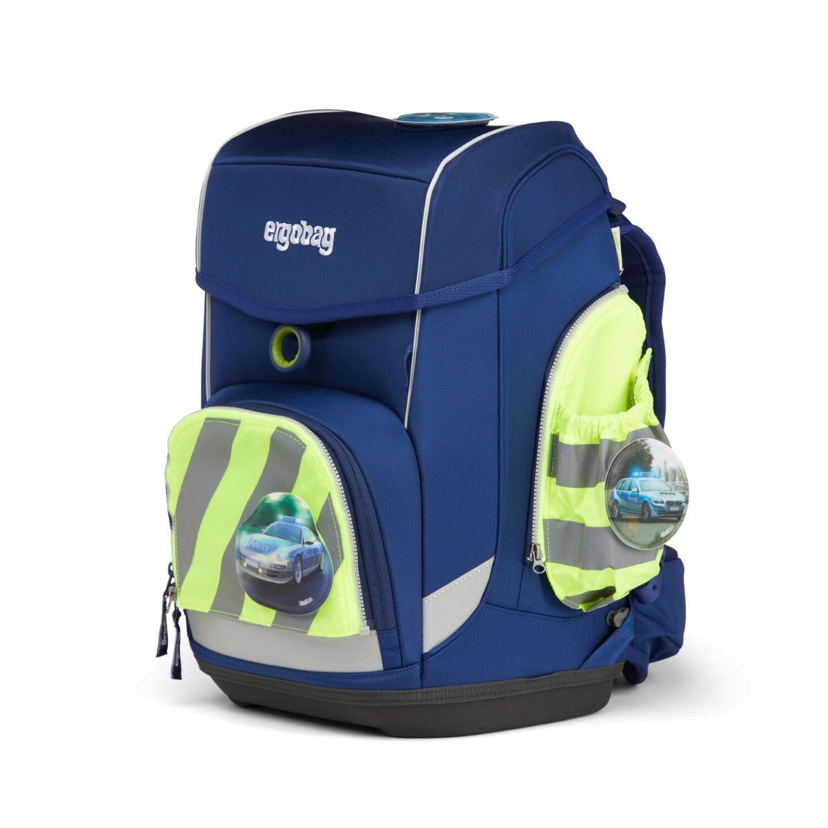 Ergobag Seitentaschen Zip-Set mit Reflektorstreifen Gelb 3tlg.