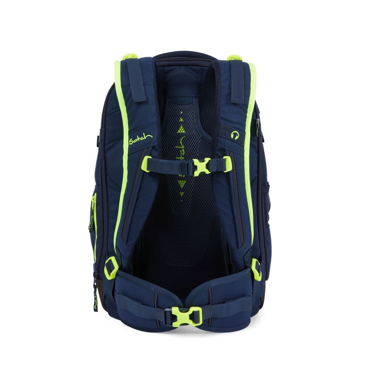 Satch Match Toxic Yellow Schulrucksack Set 3tlg.